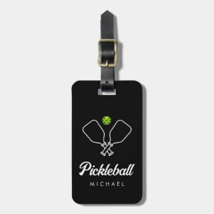 Pickleball med Paddles & Boll Personlig Bagagebricka