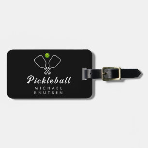 Pickleball med Paddles & Boll Personlig Bagagebricka
