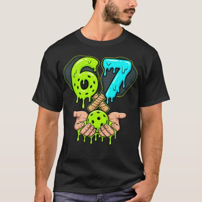Pickleball Meme Dink Hårt Håll Dig Utanför Köket T Shirt (Framsida)