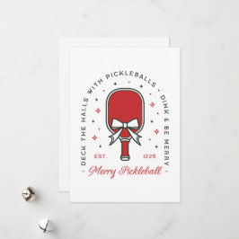 Pickleball merry Christmas funny puns aesthetic Julkort
