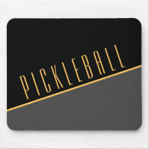 PiCKLEBALL Modern Diagonal Black Grått Färg block