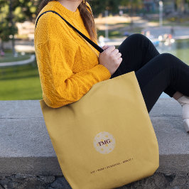 Pickleball Monogram Guld Tygkasse