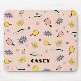 Pickleball Monogram Lägg till Roligten Namn Färgst Musmatta