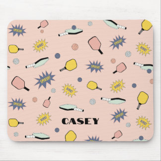 Pickleball Monogram Lägg till Roligten Namn Färgst Musmatta