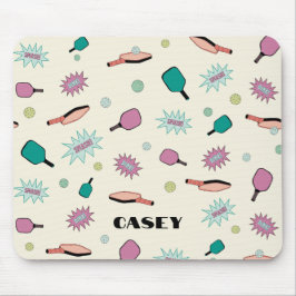 Pickleball Monogram Lägg till Roligten Namn Färgst Musmatta