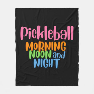 Pickleball Morgon Non och Natt 1 Fleecefilt