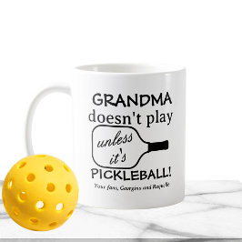 Pickleball Mormor Roligt Skämt Minimalistisk Rolig Kaffemugg