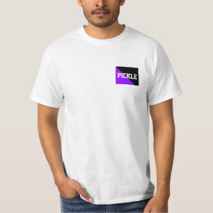 PICKLEBALL-motto för Bright Lila Black Färg T Shirt