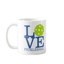 Pickleball mugg: "KÄRLEK PICKLEBALL ",