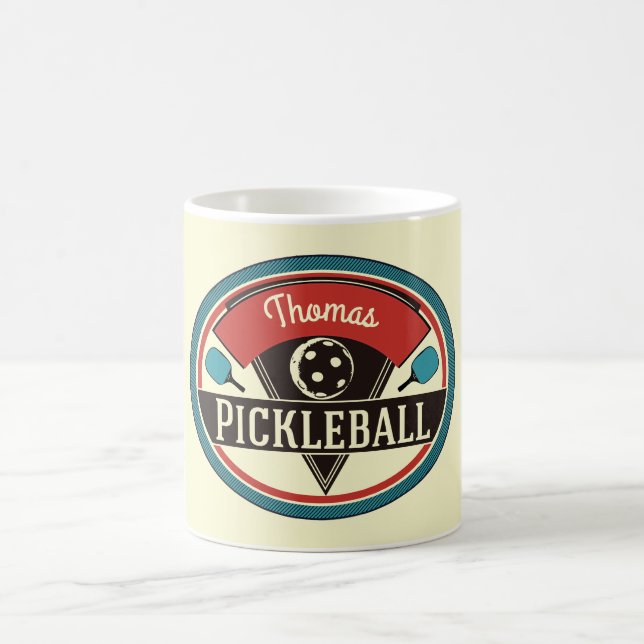 Pickleball mugg - vintagedesign (Center)