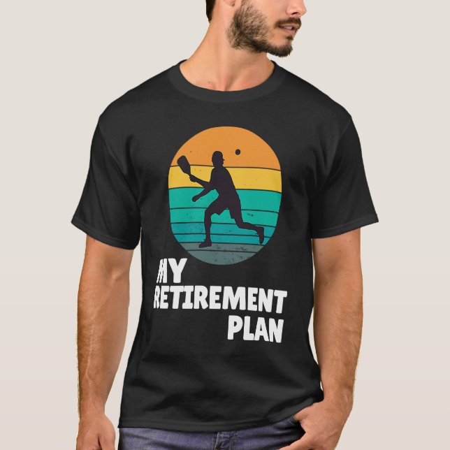 Pickleball My Pension Plan Dink Legend Paddle T Shirt (Framsida)