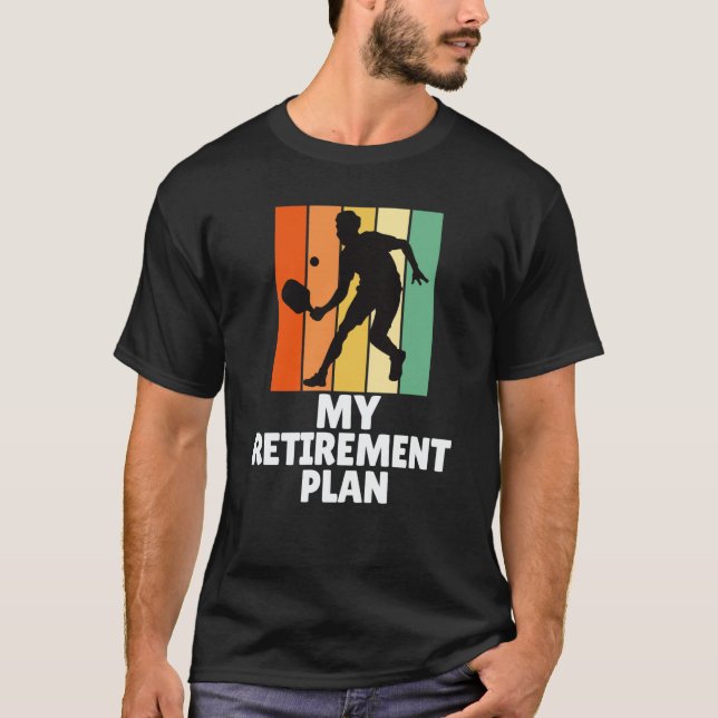 PickleBall My Retirement Plan Dink Legend Cool Gra T Shirt (Framsida)