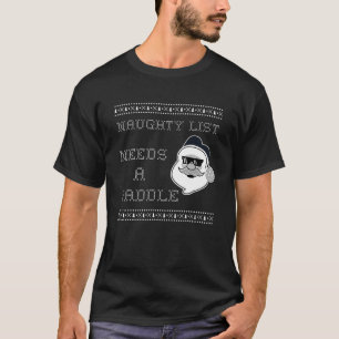 PICKLEBALL NAUGHTY LIST BEHÖVER EN PADDLE T SHIRT