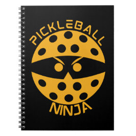 Pickleball ninja - orange anteckningsbok