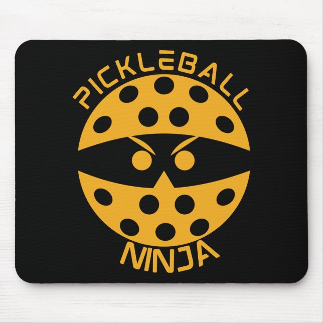 Pickleball-ninja - orange musmatta (Framsidan)