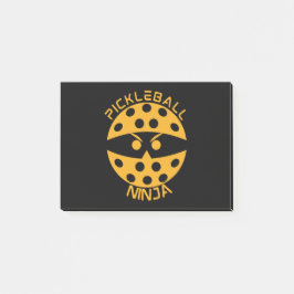 Pickleball ninja - orange post-it block