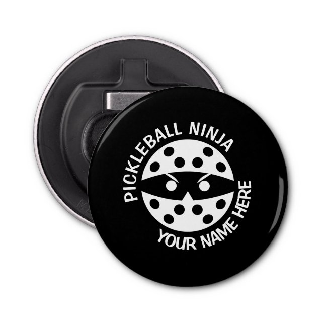 Pickleball ninja, söt grafik flasköppnare (Framsidan)