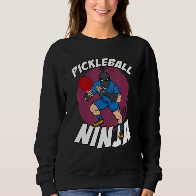 Pickleball ninja Stealth Master Ninja T Shirt (Framsida)
