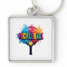 Pickleball-nyckelring