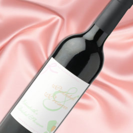 Pickleball och Prosecco Bröllopsfest Vinflaska Etikett