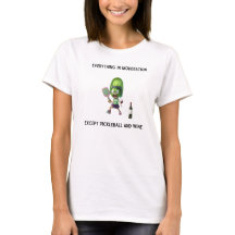Pickleball och Vin T-Shirt by Posh Little Finds