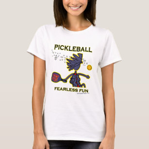 Pickleball oförskräckt roligt t-shirt