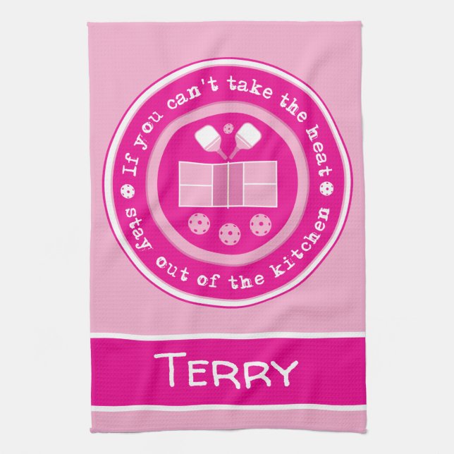 Pickleball: om du inte kan ta anpassningsbarna  kökshandduk (Vertikal)