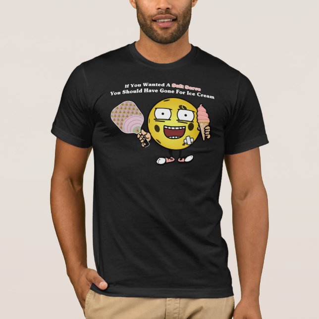 Pickleball om du vill ha mjuk  jacka på isgam t shirt (Framsida)