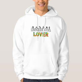 Pickleball Ord Male Silhouettes Älskare Boll Hoodie