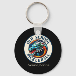 Pickleball paddel -Dragon X Old School Pickleball Nyckelring
