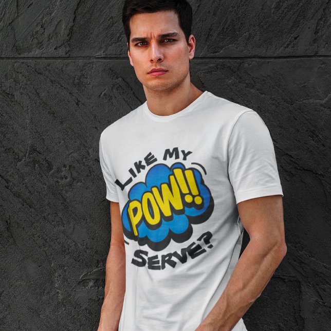 Pickleball Paddel med återloppsbild för roligt T Shirt (The power!)