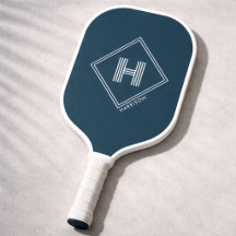 Pickleball paddel | Modern geometrisk initial