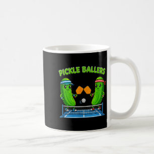 Pickleball paddel spelare rolig pickle ballers kul kaffemugg