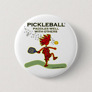 Pickleball paddlar väl med andra knapp