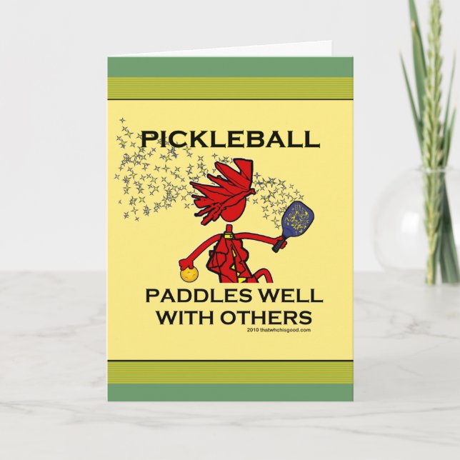 Pickleball paddlar väl med andra kort (Framsida)