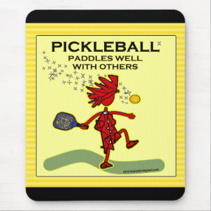 Pickleball paddlar väl med andra musmatta