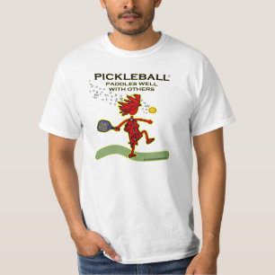 Pickleball paddlar väl med andra tröja