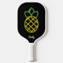 Pickleball Paddle Anpassningsbar Pineapple Neon Bl