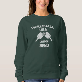 Pickleball Paddle & Boll Bend Oregon USA Anpassnin T Shirt