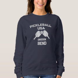 Pickleball Paddle & Boll Bend Oregon USA Anpassnin T Shirt