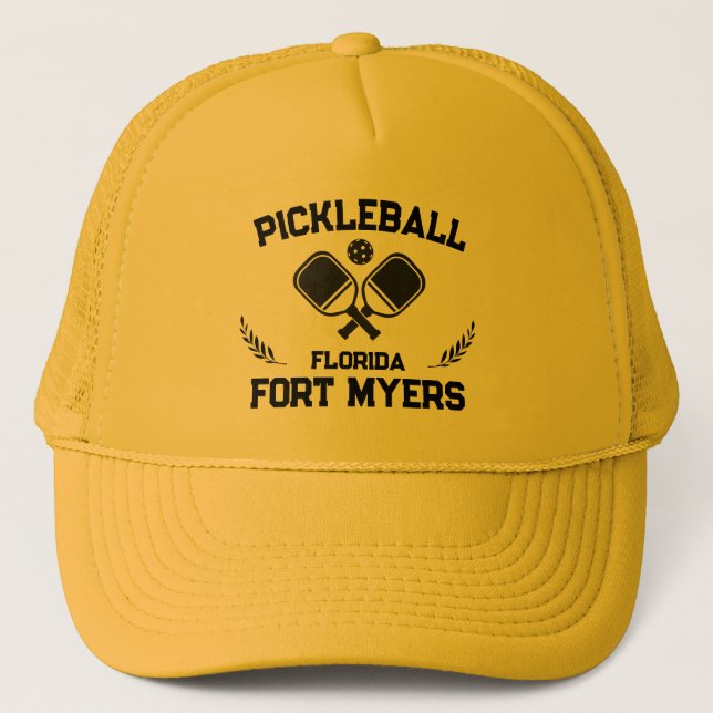 Pickleball Paddle Boll Fort Myers Florida Anpassni Keps (Framsida)