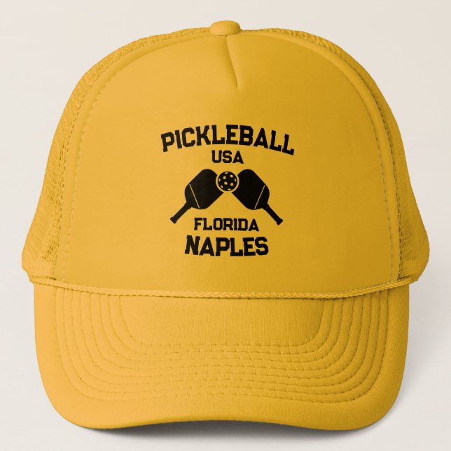 Pickleball Paddle Boll Neaples Florida USA Anpassn Keps (Framsida)