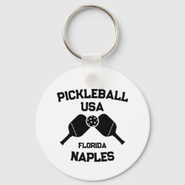 Pickleball Paddle Boll Neaples Florida USA Anpassn Nyckelring