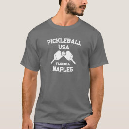 Pickleball Paddle Boll Neaples Florida USA Anpassn T Shirt