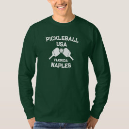 Pickleball Paddle Boll Neaples Florida USA Anpassn T Shirt