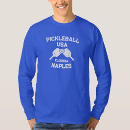 Pickleball Paddle Boll Neaples Florida USA Anpassn T Shirt