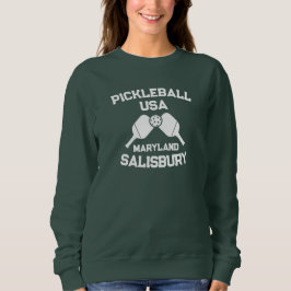 Pickleball Paddle & Boll Salisbury Maryland Anpass T Shirt