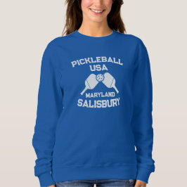 Pickleball Paddle & Boll Salisbury Maryland Anpass T Shirt