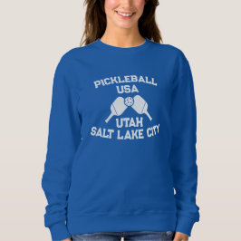 Pickleball Paddle Boll Salt Sjö City Utah Anpassni T Shirt