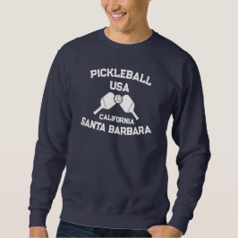 Pickleball Paddle Boll Santa Barbara CA USA Anpass Lång Ärmad Tröja